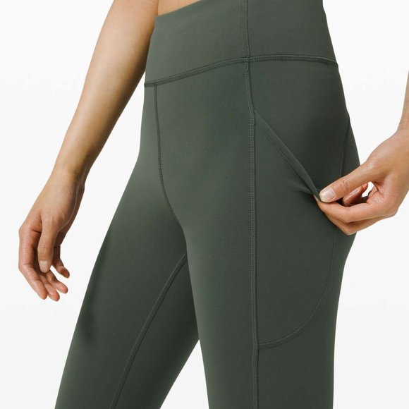 Lululemon INVIGORATE HIGH-RISE TIGHT 25" - Smoked Spruce - Size 4 - Picture 4 of 5